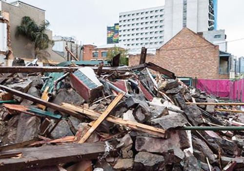  the remains of the Carlton in Melbourne. Photo: Kwanghui Lim