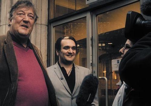 Stephen Fry and Tim Arnold in Curzon film_credit The Aro Korol Company Ltd