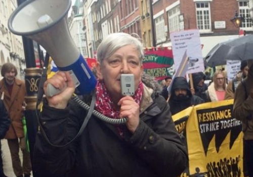 Fears for museum staff hit by collapse of Carillion Candy Udwin on protest march_feb _0