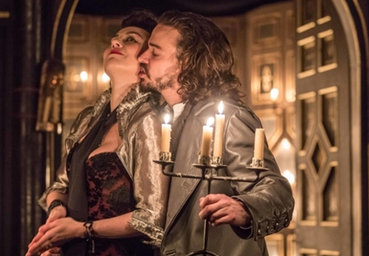 Review: The White Devil, at the Sam Wanamaker Playhouse RVW Kate Stanley-Brennan as Vittoria and Joseph Timms as Flamineo in The White Devil
