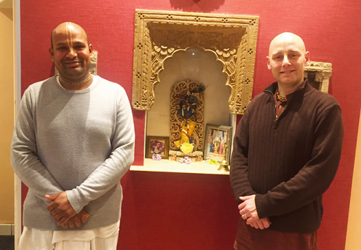 WESTMINSTER PEOPLE: Govinda’s chef Thirumalai Dhayalan WP jai nitai dasa and thiru dhayalan