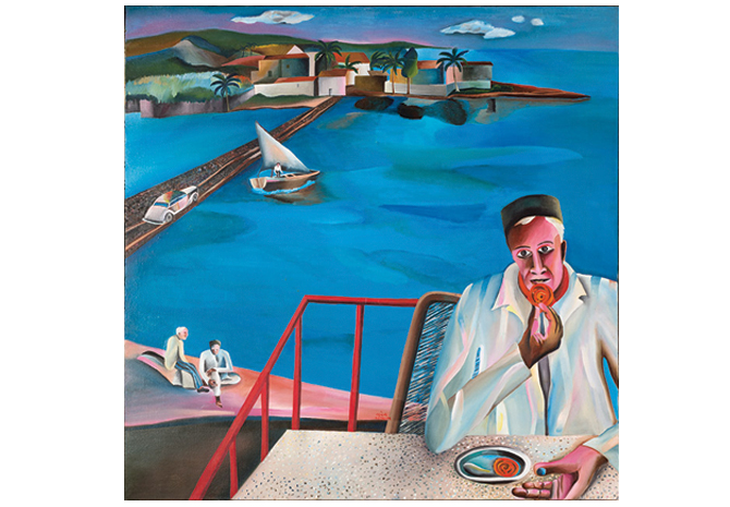 Life lines: the art of the ‘marginalised’ Bhupen Khakhar Man Eating Jalebi