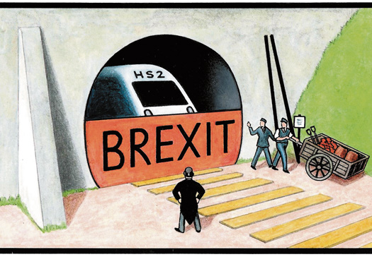 Brexit HS2 cartoon