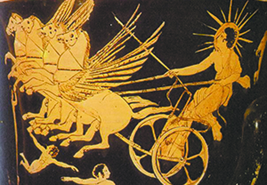 Phaethon driving a chariot