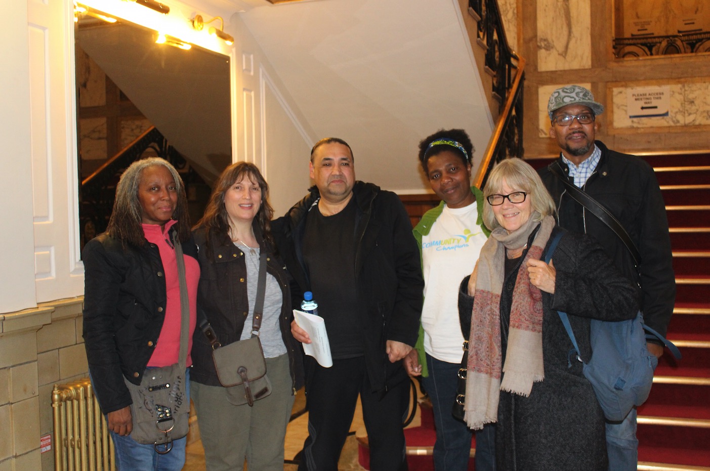 The Stowe supporters with Michael Dipple