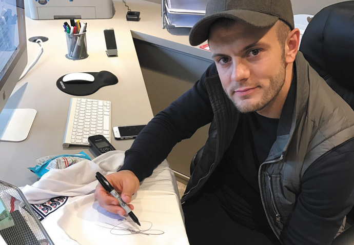 Paint your face, the World Cup has kicked off Jack Wilshere