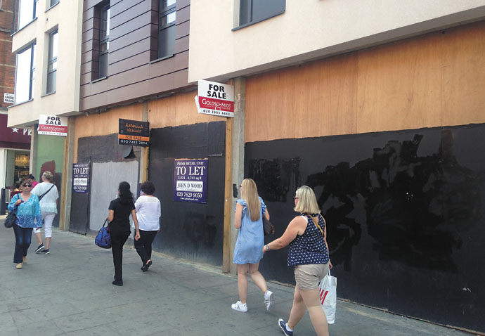 A blot on the high street John D Wood to let signs_Camden High Street