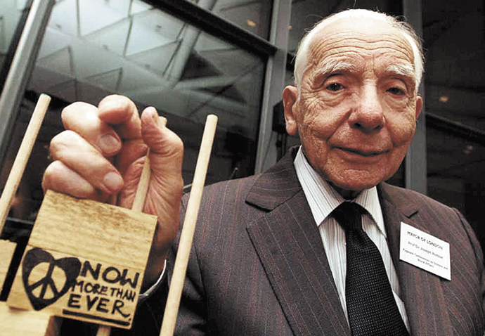Bomb scientist who won peace prize Joseph Rotblatt New