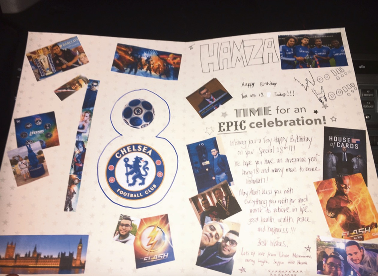 Hamza birhtday card