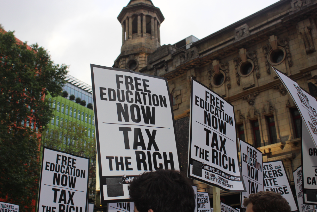 Students demand: ‘Tax the rich, free education for all’ student fees