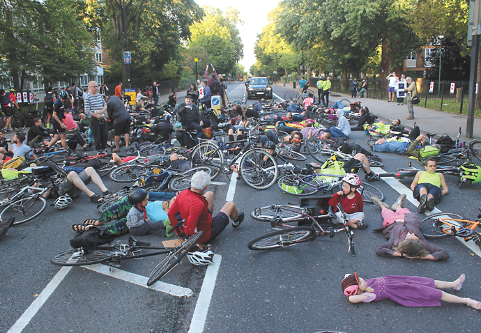 Cyclist protest over death of Ardian Zagani
