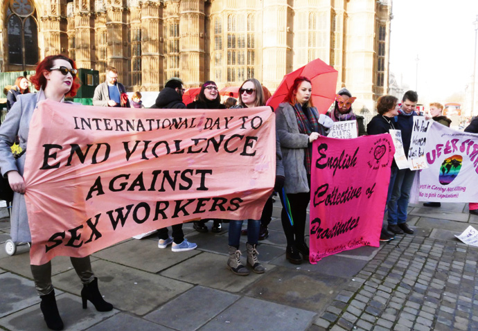Sex workers left on sidelines in virus crisis Sex workers protest