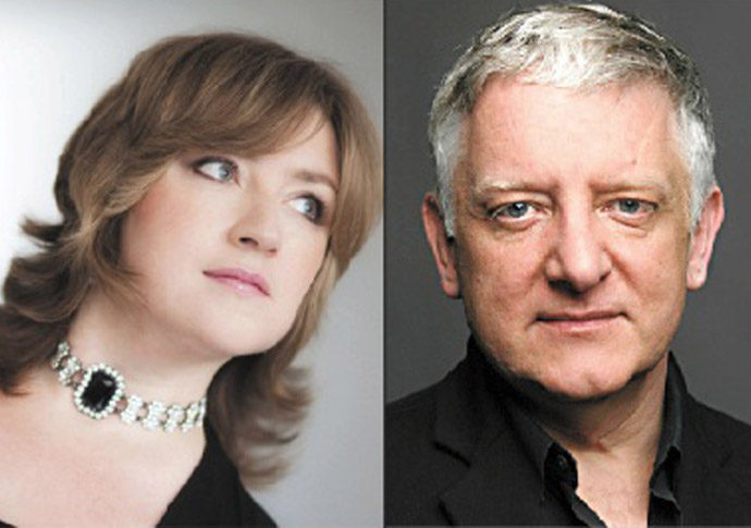 Pianist Lucy Parham’s ‘words and music’ Rêverie of the life of Debussy, narrated by Simon Russell Beale Lucy Parham and Simon Russell Beale
