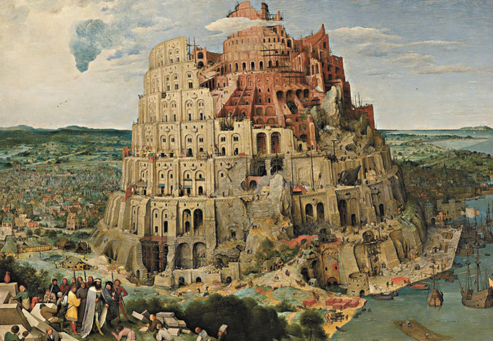 Genesis reborn – Sir Simon Rattle conducts film composer Nathaniel Shilkret’s composite work of ‘broken promises’ Tower of Babel_Pieter Bruegel the Elder