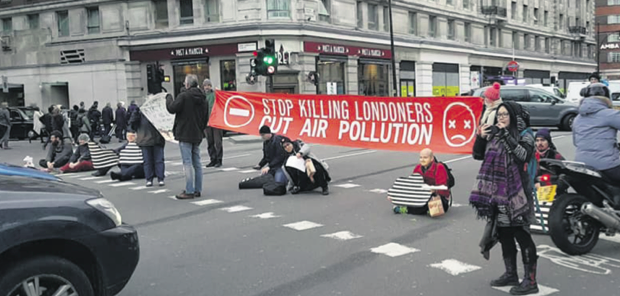 Stop Killing Londoners group block Oxford Street in rush hour Screen Shot 2018-02-02 at 17.31.24