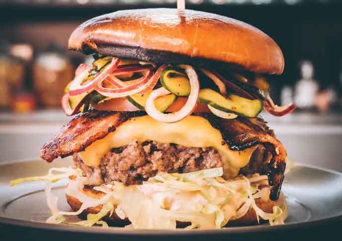 Burger joint’s daily grind is a cut above Eating out beef and bacon burger