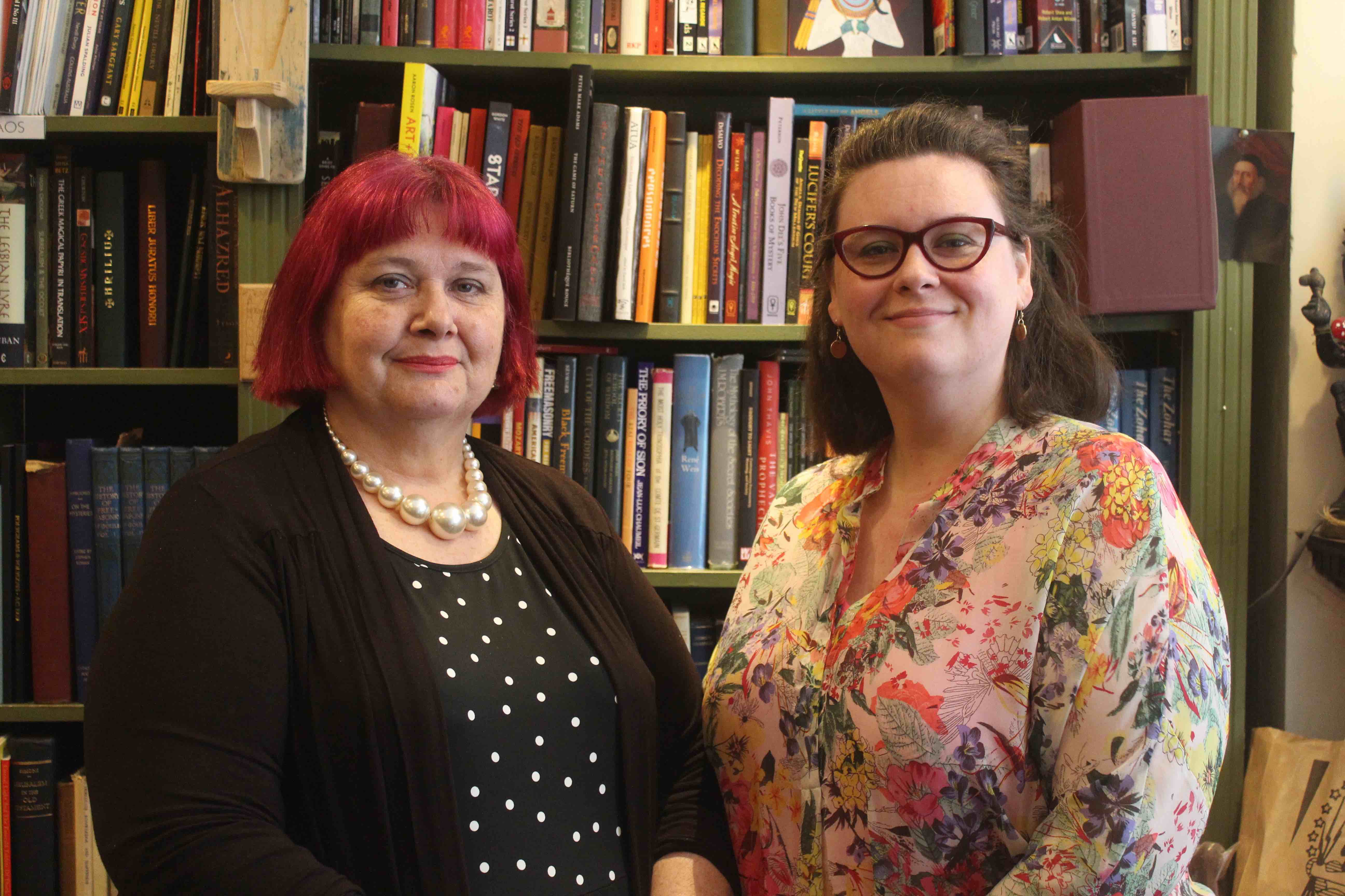 Geraldine and Bali Beskin, whose shop The Atlantis Bookshop in Bloomsbury, pictured left, celebrated its 96th birthday last week