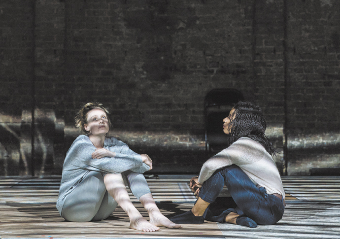 The Writer at the Almeida. Romola Garai and Lara Rossi. Photo credit Manuel Harlan (15)