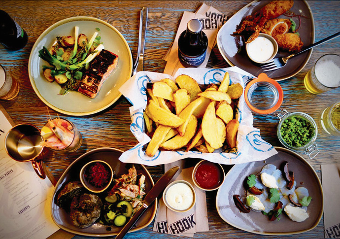 Take a look at Hook, much more than just chips hook restaurant