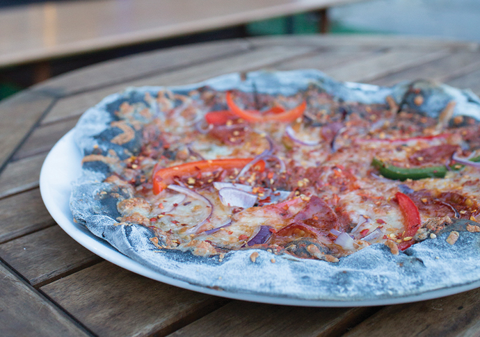Fang-tastic black pizzas at Lost Boys Eating out lostboys
