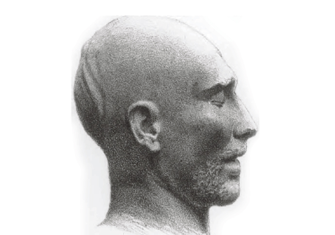 French revolutionary who killed in Camden Barthelemy Death (drawing) from July 1855 issue of 'The Zoist'
