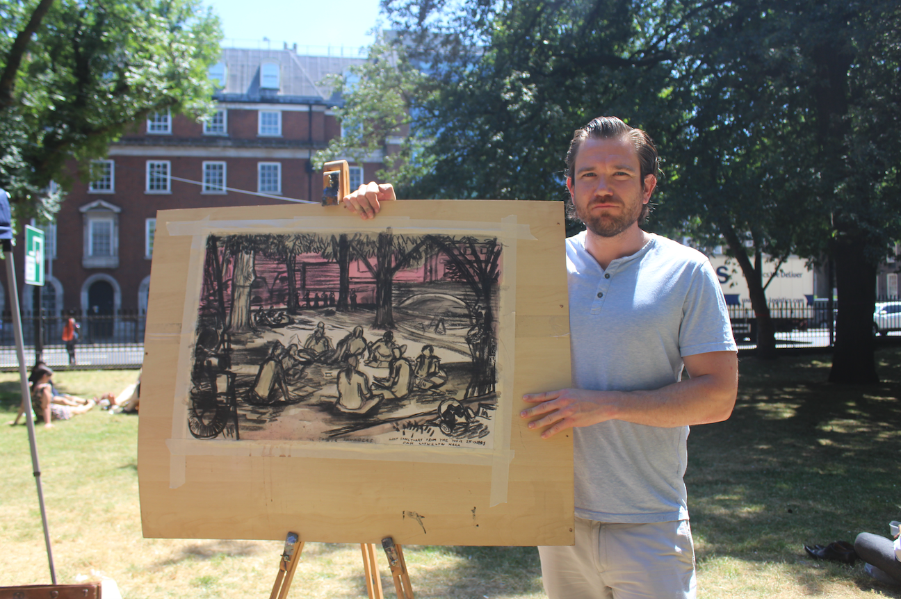 Art protest against HS2 tree massacre hs2