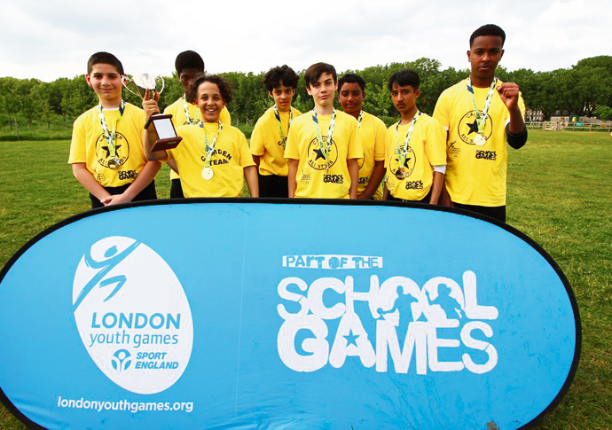 Boys set Youth Games standard Camden male para football team