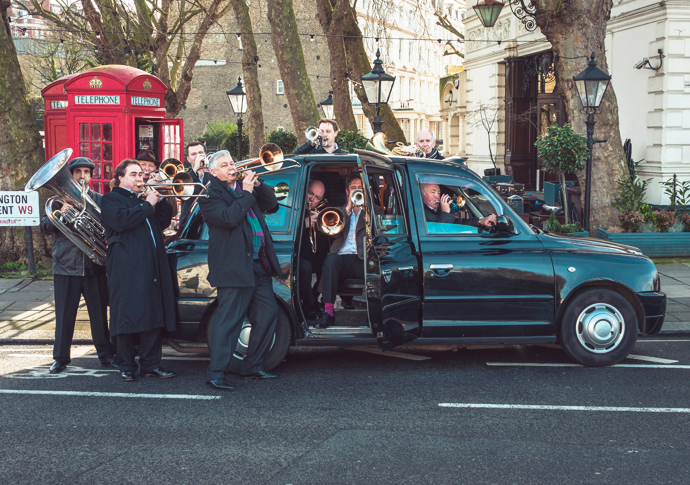 Cubitt Sessions set to arrive in style Tentet Comic Taxi playing