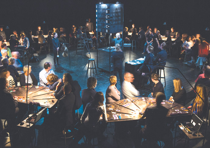 Review: £¥€$ (LIES), at Almedia Theatre Lies Credit Thomas Dhanens