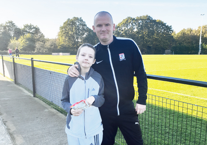 Emotional day for manager as son sees win Anthony Clark