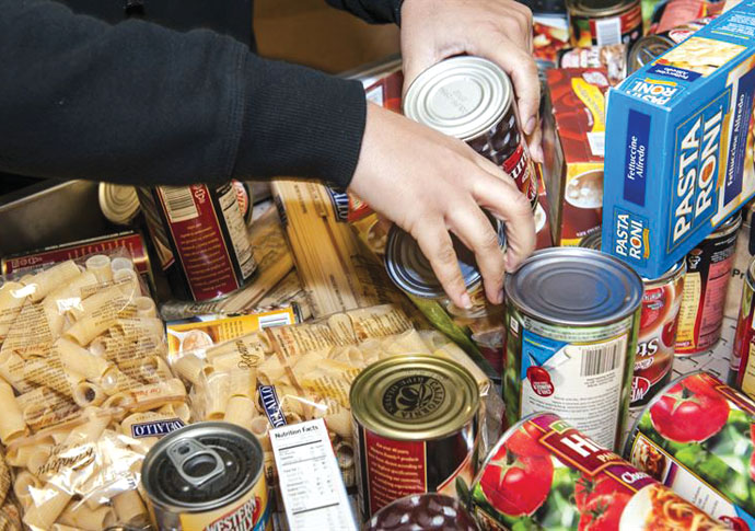 We offer help with the cost of living crisis Food bank