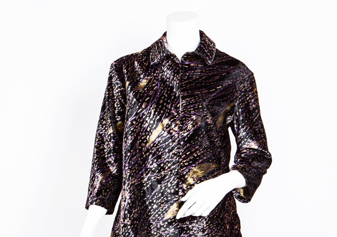 Georgina Von Etzdorf velvet jacket donated by Jean Shrimpton www.sueryder.org 1