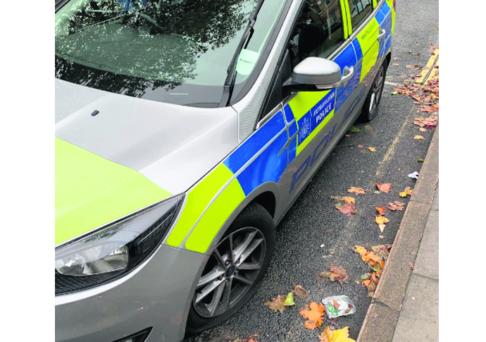 Showing now, Raheem’s arrest Police car