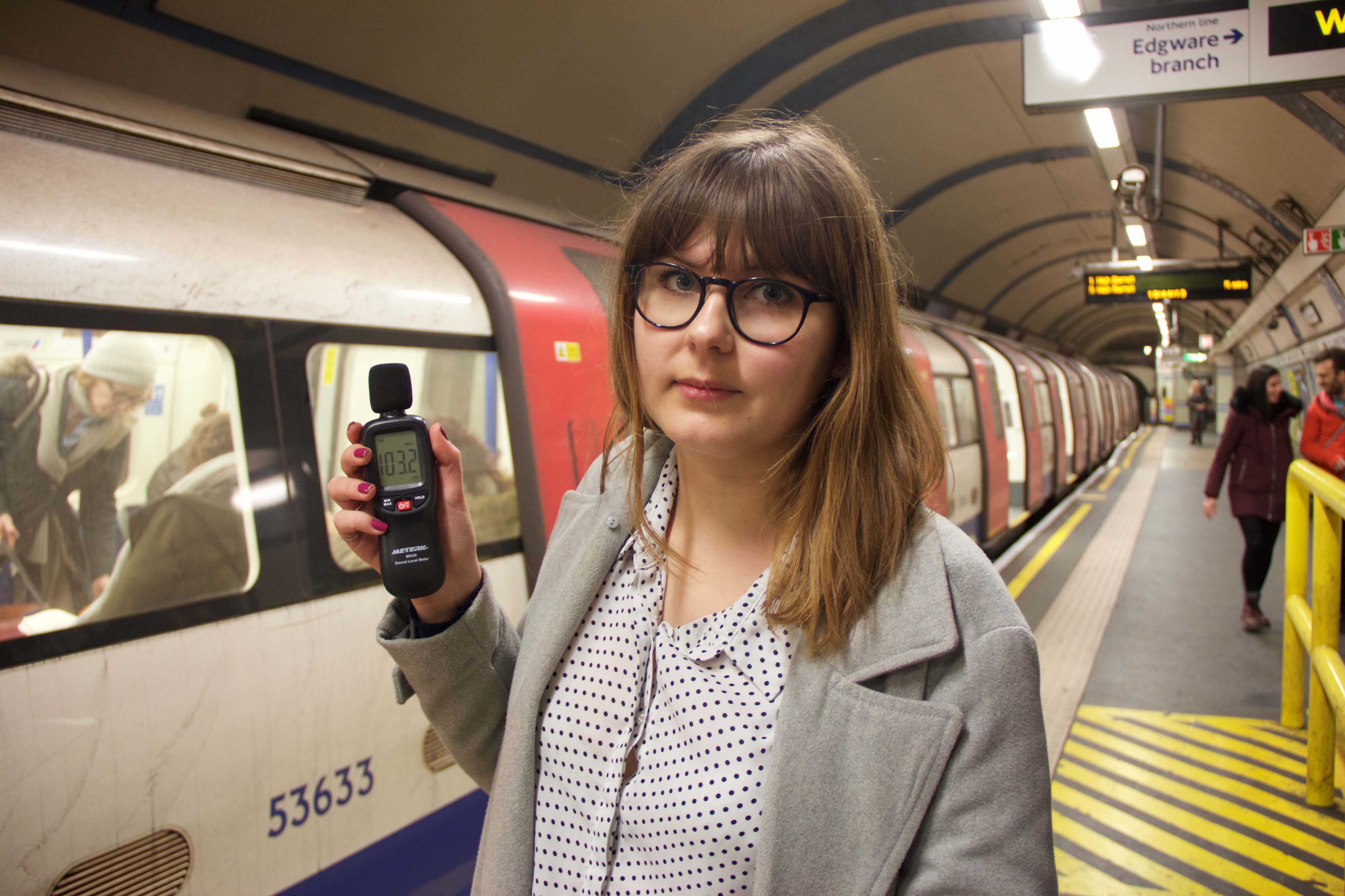 Northern Line tube racket like being at a rock concert Sam Booth on tube level story