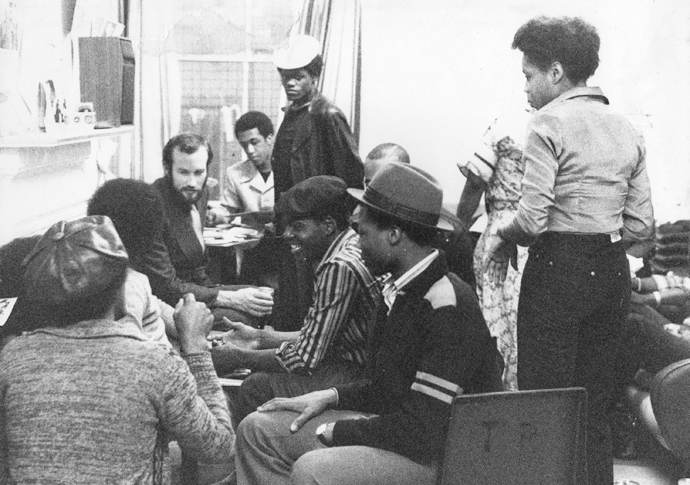 Members of the Tooting Project in south London meet up in 1979 a time when two out of five black people were born in the UK.Pic A Cobbinah