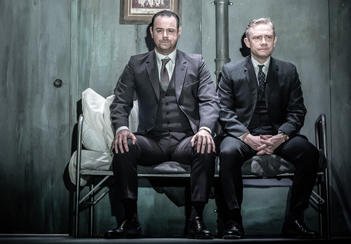 Review: Pinter Seven, at Harold Pinter Theatre Danny Dyer and Martin Freeman in Pinter Seven Photo credit Marc Brenner