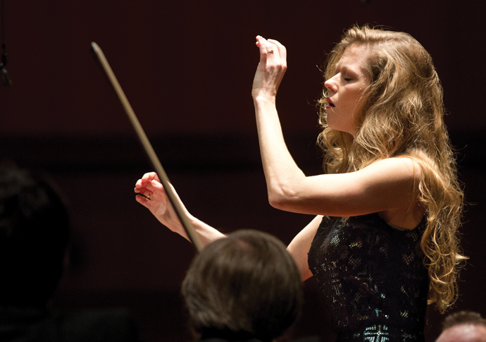Multi-tasking maestra with the LSO BARBARA HANNIGAN