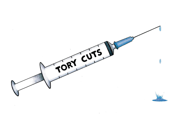 Do not forget who cut the trainee nurses’ bursaries John Sadler NHS Tory Cuts cartoon
