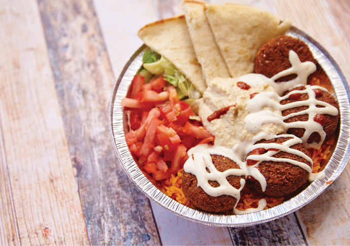 Falafel Platter With Hummus