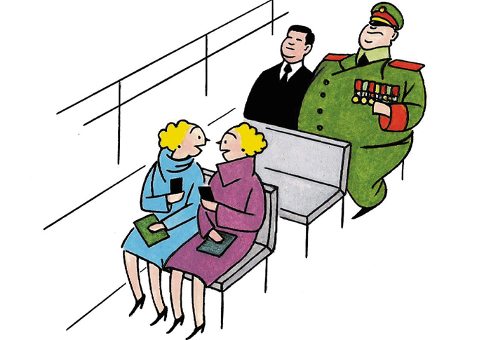 The trouble with careless talk and smartphones John Sadler cartoon - with apologies to fougasse