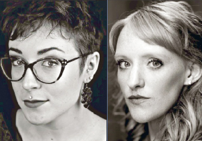 Kali Hardwick, left, and Jenny Begley in Partenope role