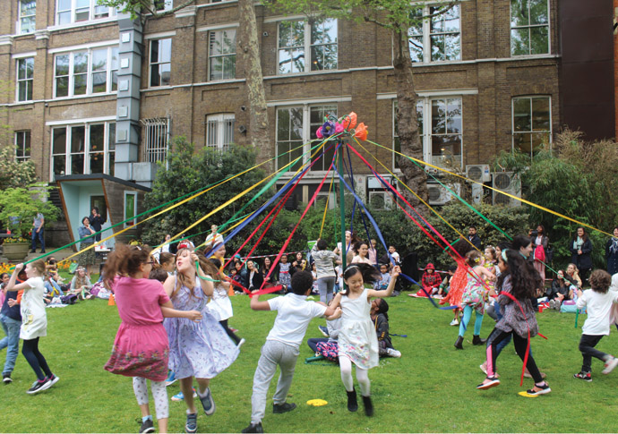 Maypole dance for vandalised ‘art loo’ Maypole