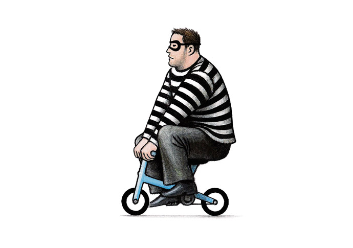 An odd take on modern policing… Thief cartoon-John Sadler