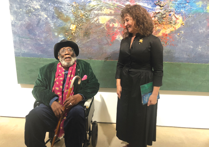 Frank Bowling and Isabel Langtry