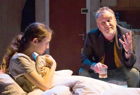 Review: The Weatherman, at Park Theatre 200 07_The Weatherman_ Niamh James and Mark Hadfield_photo Piers Foley Copy