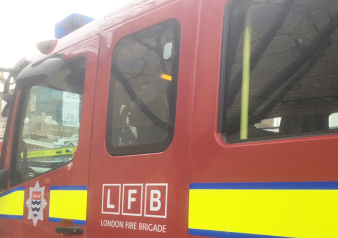 Blaze forces school evacuation Fire engine