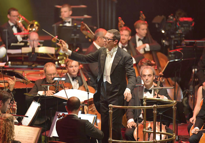 Classic songs and scores from the Warner Brothers studios in a movies night at the Proms John Wilson Orchestra