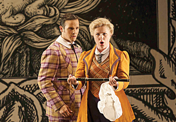Magic Flute_David Portillo (Tamino) and Sofia Fomina (Pamina)_Glyndebourne Productions Ltd-Bill Cooper