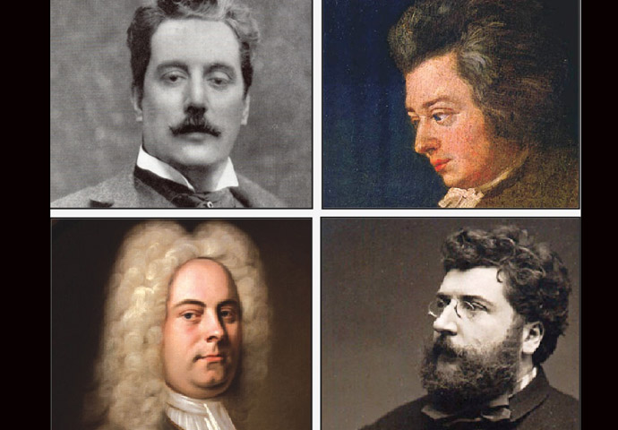 Puccini, Mozart, Handel, Bizet