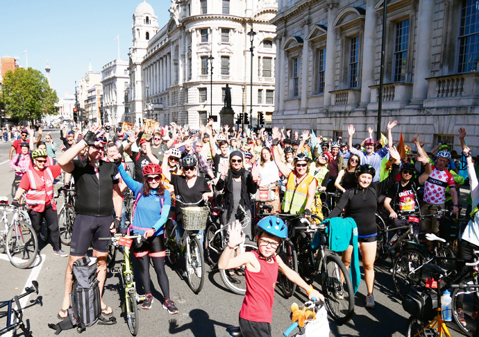 Cyclists CC climate strike Sep 19 end 2